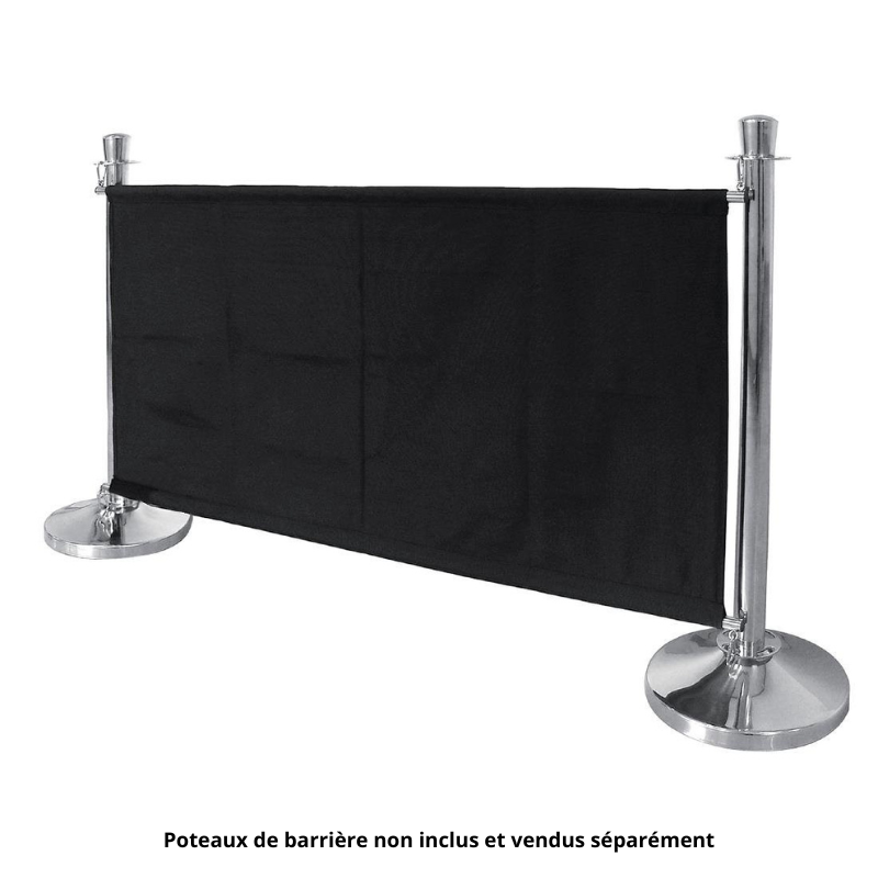 Schwarze Stoffbarriere mit Befestigungen - Bolero - Fourniresto Schwarze Stoffbarriere mit Befestigungen - Bolero - Fourniresto
