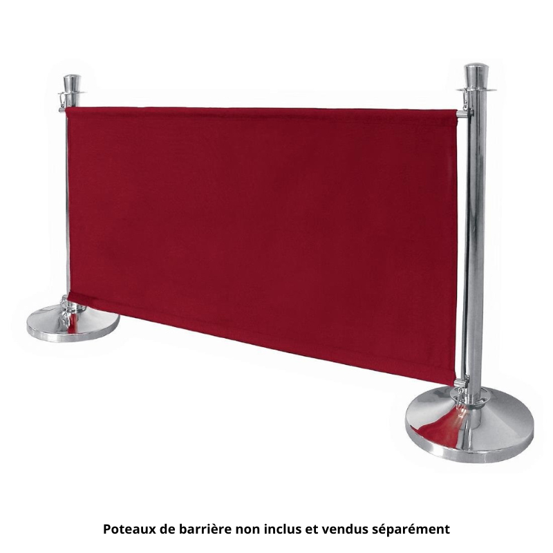 Rode Doek Barrière En Bevestigingen - Bolero - Fourniresto Rode Doek Barrière En Bevestigingen - Bolero - Fourniresto
