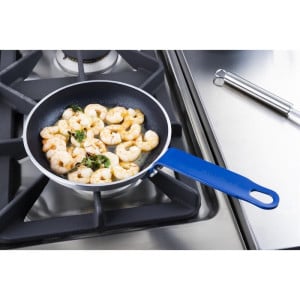 Antikleef Aluminium Koekenpan Teflon Blauwe Handgreep 20cm - Gastronoble