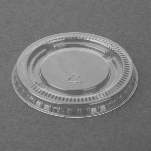 Recycelbare PET-Deckel Fiesta für Saucenbecher - Packung mit 1000