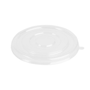 Recyclable PET-deksels Fiesta voor kommen van 400/500 ml - Set van 50 - Gastronoble