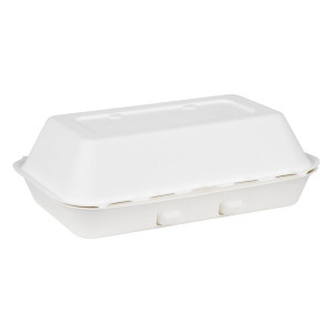 Composteerbare Suikerriet Voedselbakjes Fiesta 400x335mm - Set van 200 - Fiesta Green