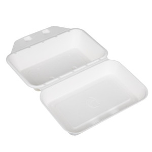 Composteerbare Suikerriet Voedselbakjes Fiesta 400x335mm - Set van 200 - Fiesta Green