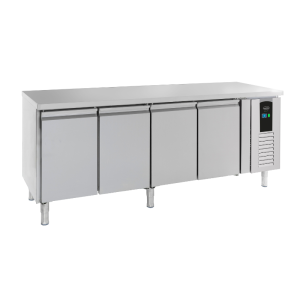 Positieve Koelwerkbank 4 Deuren Energy Line - Diepte 700 - CombiSteel