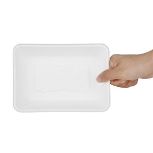 Composteerbare Suikerriet Voedselbakjes Fiesta 500ml - Set van 100 - Gastronoble