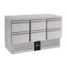 Positive Refrigerated Table with 6 Drawers - 400 L - CombiSteel
