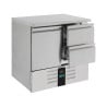 Positieve Koelwerkbank met 1 Deur en 2 Laden - 257 L - CombiSteel