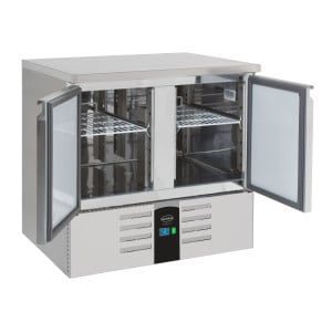 Table Réfrigérée Positive à 2 Portes - 257 L