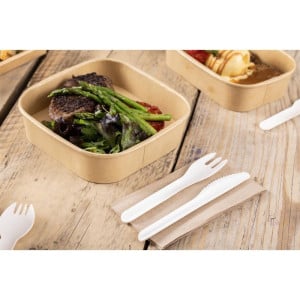 Fourchettes en Papier 155 mm - Lot de 100 - Fiesta Green