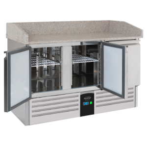 Voorbereidingstafel voor Pizza met 3 Deuren Energy Line - 400 L