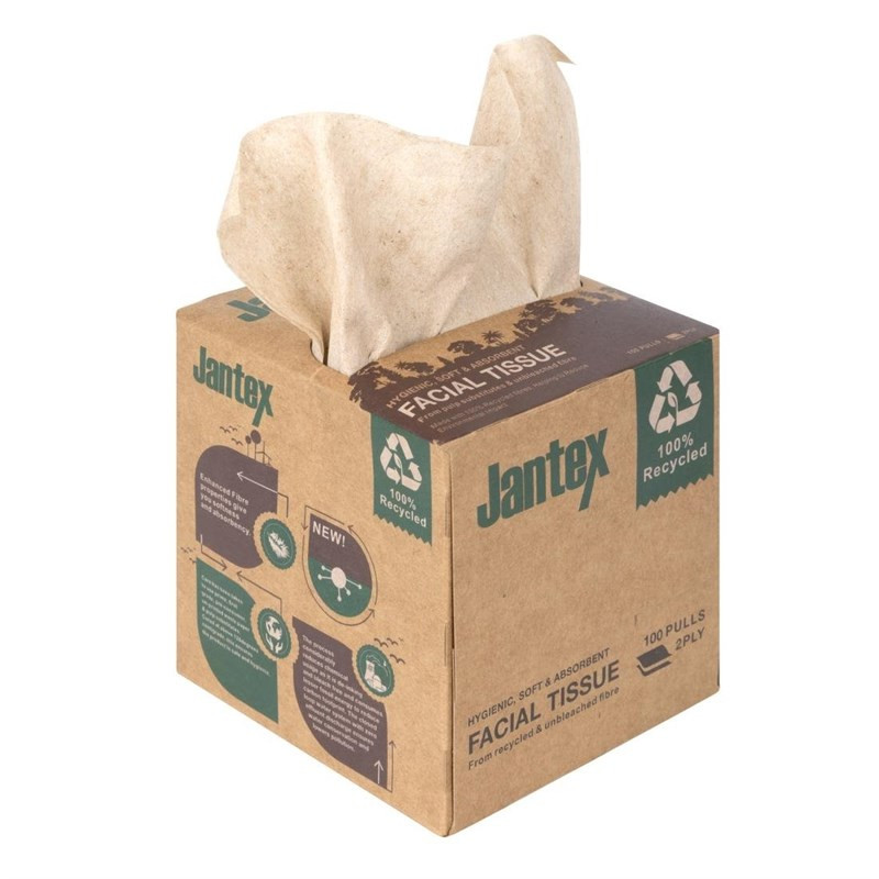 Gerecycleerde Zakdoekdoos 100 Vellen - Set van 36 - Jantex Gerecycleerde Zakdoekdoos 100 Vellen - Set van 36 - Jantex
