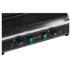 Grill Panini Dubbel - Geribbelde Platen - Dynasteel