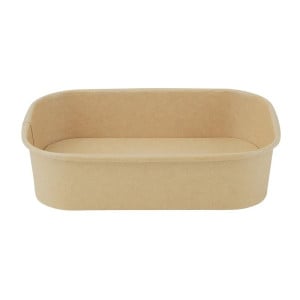 Rectangular Recyclable Food Trays 600 ml - Pack of 300 - Fiesta Green