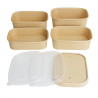 PP lids for Rectangular Trays - Pack of 300 - Fiesta