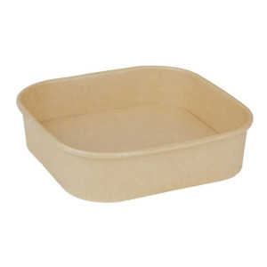 Rechthoekige Recycleerbare Bakjes 1200 ml - Set van 300 - Fiesta Green