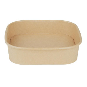 Rechthoekige Recycleerbare Bakjes 1200 ml - Set van 300 - Fiesta Green