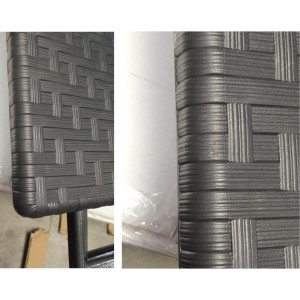 Zwarte Vierkante Inklapbare Tafel - 62 x 62 cm - Bolero