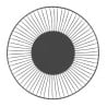 Ronde Zwarte Metalen Presentatiemand Ø 285 mm - Olympia