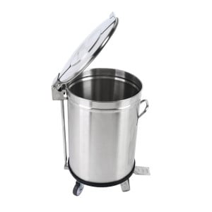 Roestvrijstalen Prullenbak met Pedaal - 100 L - Dynasteel