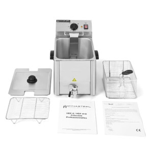Professionele Friteuse 8 L met Aftap - Dynasteel