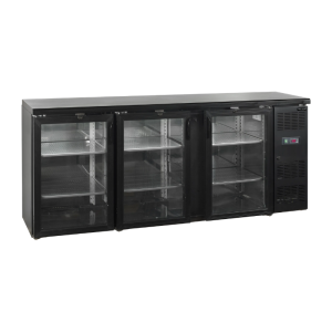 Achterbar Koelkast 3 Glazen Deuren - 442 L | TEFCOLD CBC310G
