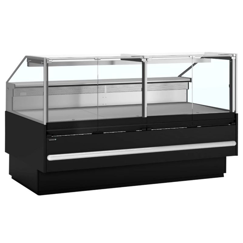 Schwarze Supermarkt-Kühlvitrine - 469 L - TEFCOLD Schwarze Supermarkt-Kühlvitrine - 469 L - TEFCOLD