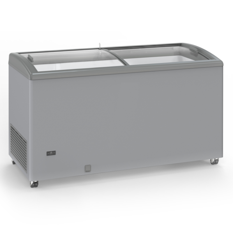 Diepvriezer Roestvrij Staal Uiterlijk met Schuifdeuren van Glas - 500 L - TENSAI Diepvriezer Roestvrij Staal Uiterlijk met Schuifdeuren van Glas - 500 L - TENSAI
