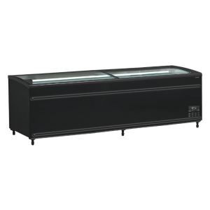 Kühlschrank Gefrierschrank Gebogenes Glasdeckel - Schwarz - 718 L - TEFCOLD
