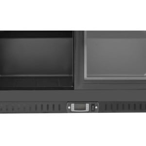 Refrigerated Back Bar 212 L 2 Sliding Doors Black