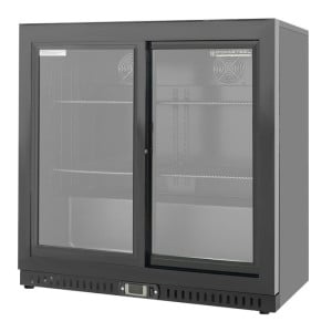 Achterbar Koelkast 212 L 2 Schuifdeuren Zwart