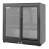 Refrigerated Back Bar 212 L 2 Sliding Doors Black