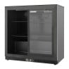 Refrigerated Back Bar 212 L 2 Sliding Doors Black