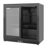 Refrigerated Back Bar 212 L 2 Sliding Doors Black