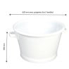 Round Reinforced Bottom Bucket 50L White - Gilac
