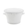 Baquet Rond Fond Renforce 50L Blanc - Gilac