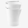 Seau 12L Bec Verseur Inox Blanc - Gilac