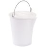 Seau 12L Bec Verseur Inox Blanc - Gilac