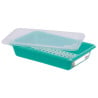 Bac Plat HACCP avec Couvercle et Grille - 3 L - Vert - Gilac
