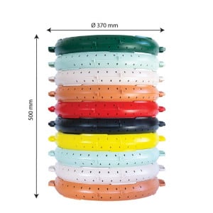 Hergebruikbare Ronde Doos - Ø 330 mm - Zwart - Set van 10 - Gilac