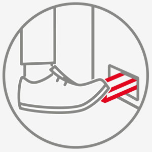 Pedaalemmer met Rood Deksel - 50 L - Gilac