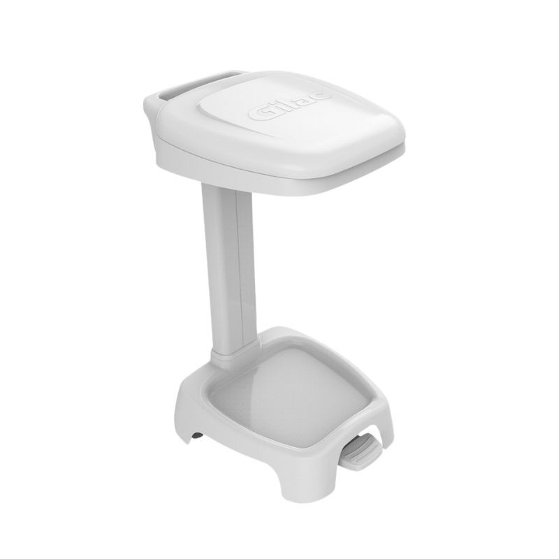 Support for Trash Bag with White Lid - 120 L - Gilac