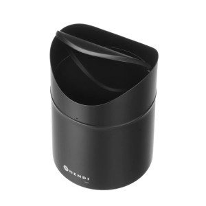 Tafelafvalbak met Zwenkdeksel - Zwart - HENDI