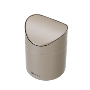 Tischabfalleimer mit Schwingdeckel - Beige - HENDI