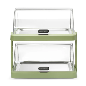 Vitrine Buffet met Schuifdeksel UNIQ - 2 Plateaus - Groen - HENDI