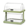 Vitrine Buffet met Schuifdeksel UNIQ - 2 Plateaus - Groen - HENDI