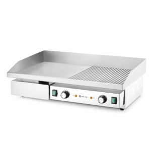 Grillplatte Geriffelt/Glatt - 717 x 383 mm - HENDI