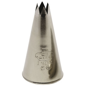 Geriffelte Edelstahlhülse - D7 Zähne - ⌀ 11 mm - 2er-Set - Matfer