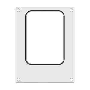 Verzegelingsmatrijs voor handmatige sealer - 187 x 137 mm - HENDI