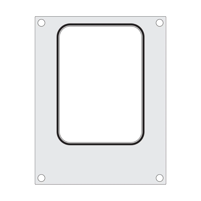 Verzegelingsmatrijs voor handmatige sealer - 187 x 137 mm - HENDI