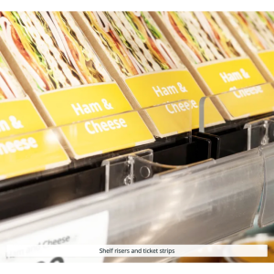 Lage Open Koelvitrine Supermarkt - Zwart - 360 L